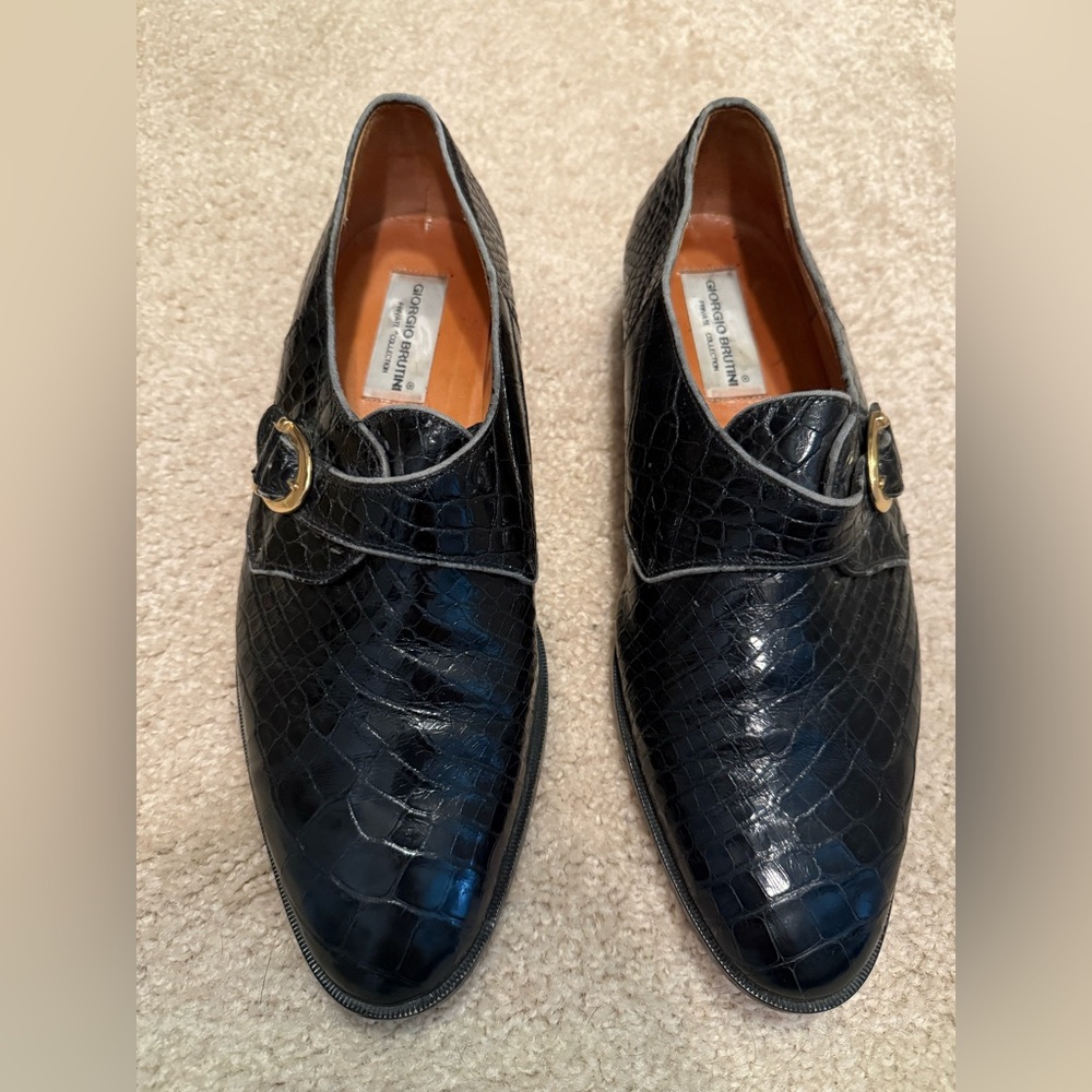 Georgio Brutini Genuine Alligator Shoes (12M)